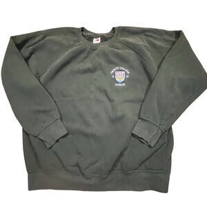 Vintage Trinity College Dublin Crewneck Green Study Abroad Campus Scholar